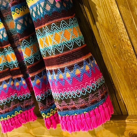 Ruby Yaya Bright Fringed Boho Cardigan Small/Medium - Picture 7 of 13